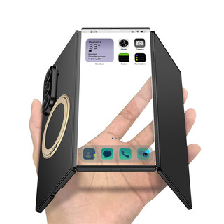 Ốp lưng mỏng siêu mỏng có thể xoay Funda cho Samsung Galaxy Z TriFold Vỏ phim cường lực thân thiện với da