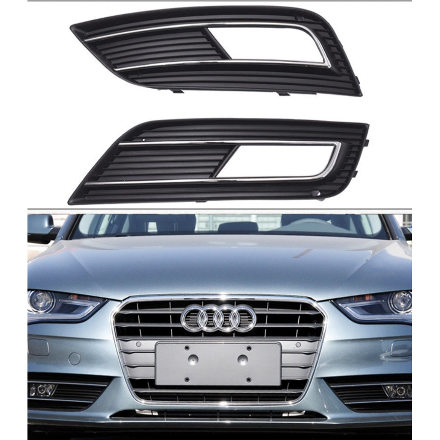 08-24 Audi A4L ban đầu sương mù khung đèn B8 B9 S4 tổ ong sương mù lưới tản nhiệt đèn sương mù che đáy lưới đáy đáy đáy