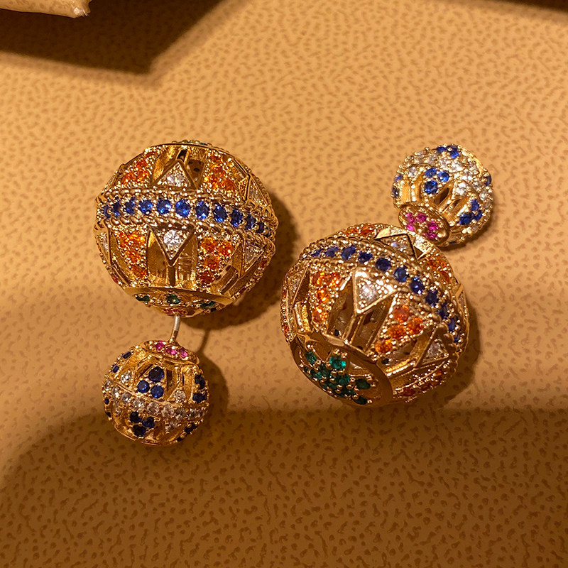 Bông tai tinh tế tua rua sang trọng nhẹ Zircon mới