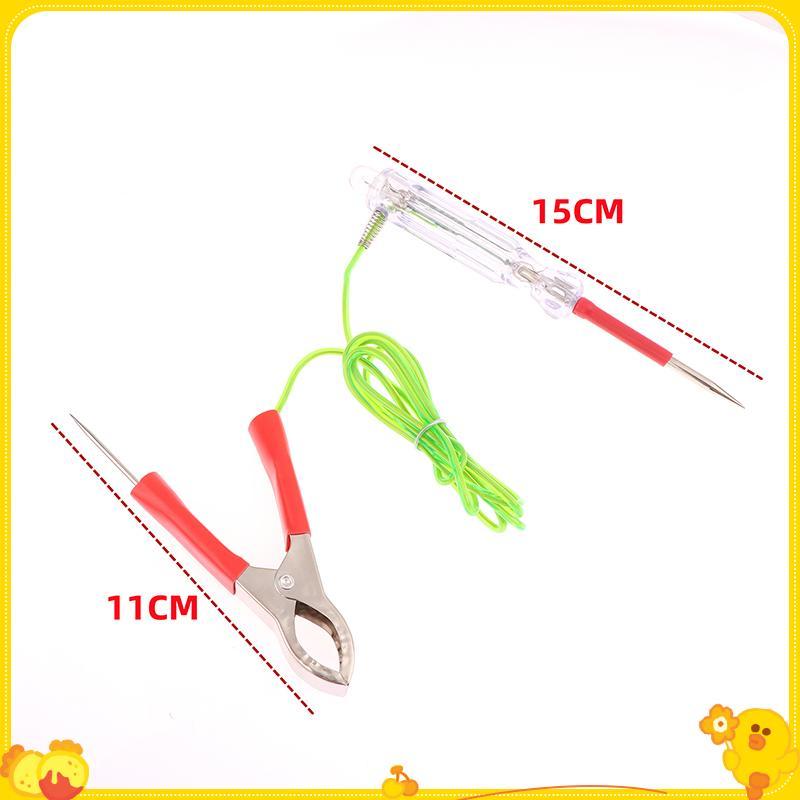 [Gengli] Đèn thử nghiệm 6-24V sáng tạo và thiết thực với đầu dò kép Kẹp cá sấu dây chống đông 47 Inch Máy kiểm tra mạch LED ô tô