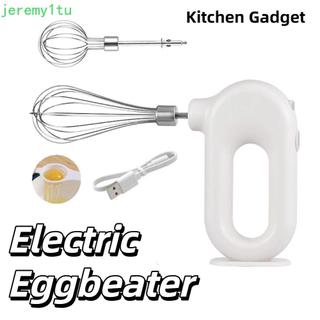 Máy đánh trứng điện JEREMY, Máy trộn cầm tay có thể điều chỉnh bằng điện, Máy khuấy bột bằng thép không gỉ Roi di động 4 tốc độ Máy đánh trứng Mini tiện ích nhà bếp