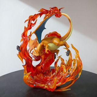 20cm Pokemon Pocket Monsters Battle Charizard Tỉ Lệ 1 / 20 PVC Hình