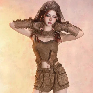 Hoodie và Khăn Choàng Y2K Phong Cách Dune, Thời Trang Tiện Ích Văn Hóa Châu Á