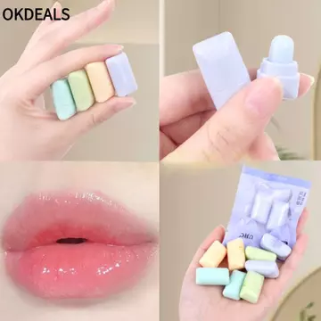 OKDEALS 2 Bộ Son Môi Mini, Son Tint Chống Thấm Nước Lâu Dài, Dưỡng Ẩm Dễ Thương Chống nứt Trà Hương Thơm Son Bóng Cô Gái