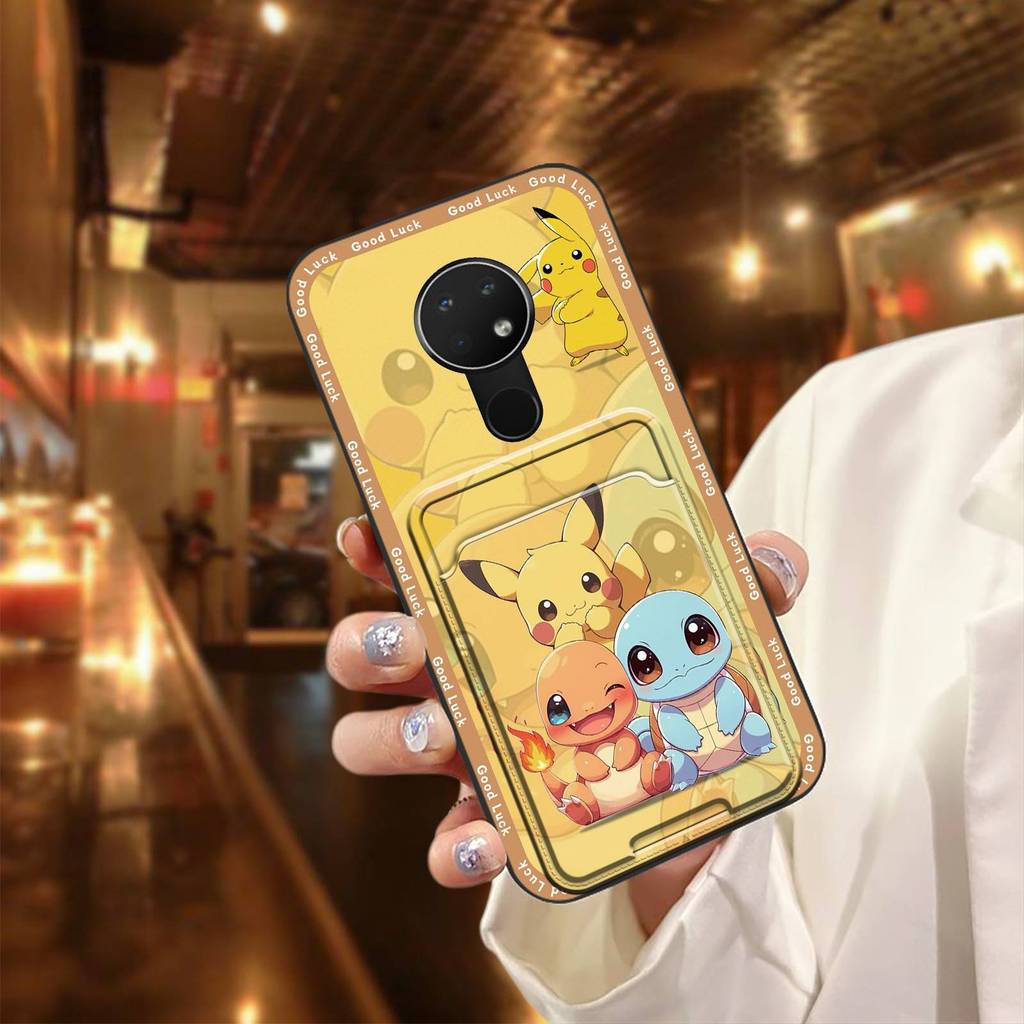 Graffiti Bọc Toàn Bộ Vỏ Điện Thoại TPU Cho Nokia 6.2 / 7.2, Khe Cắm Thẻ, Chống Bụi Bẩn, Thiết Kế Thời Trang, Bền, Dễ Thương, Chống Va Đập