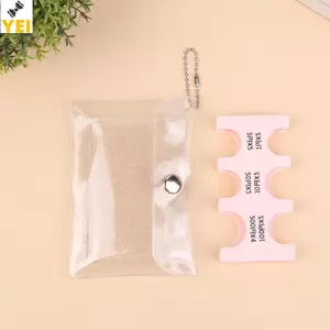 < YEI > Móc khóa đựng tiền xu trong suốt Bộ sưu tập tiền xu Ví cầm tay Nhật Bản Hộp đựng tiền xu Hộp đựng tiền xu Mới