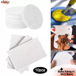 Giấy kết cấu phồng NORDICLIFE 10 chiếc, Giấy vẽ họa tiết thủ công đồ chơi giáo dục, Bọt biển làm sạch da mặt sáng tạo cho trẻ em
