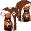 Áo Thun 3D Rottweiler Pit Bull Ngộ Nghĩnh Dành Cho Nữ Và Trẻ Em, Phù Hợp Tập Gym Thể Thao