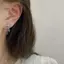 Hộp 6 cái bông tai hồng zircon hình trái tim và mây, style mặt trăngpunk ngọt ngào - Trang sức thời trang cho nữ
