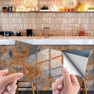 Giá Rẻ Seckill YB006 Đá Đá Đá Đá Đá Hoa Văn Pha Lê Phim Ngói Dán Trang Trí Nhà Cửa Tự Dính Chống Thấm Nước Miếng Dán Tường