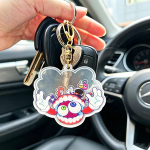Trò Chơi Kỹ Thuật Số Tuyệt Vời Circus Shaker Móc Khóa Pierrot Cosplay Móc Chìa Khóa Cho Nam Móc Khóa Túi Acrylic Mặt Dây Chuyền Móc Khóa Xe Ô Tô Phụ Kiện