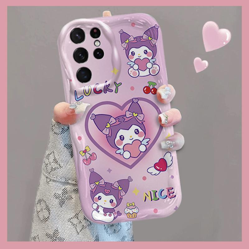 Ốp Silicon Hoạt Hình Cho Samsung S20 S21 S22 S23 S24 S25 S26 + FE Plus Ultra 3D Bảo Vệ TPU Mềm Sanrio Kuromi Cặp Đôi My Melody Vỏ Điện Thoại Chống Sốc