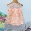 Váy Bé Gái Voan Thêu Hoa 3D Màu Hồng Đào8-18kg, Đầm Công Chúa Cho Bé 1–5 Tuổi Đi Chơi, Dự Tiệc