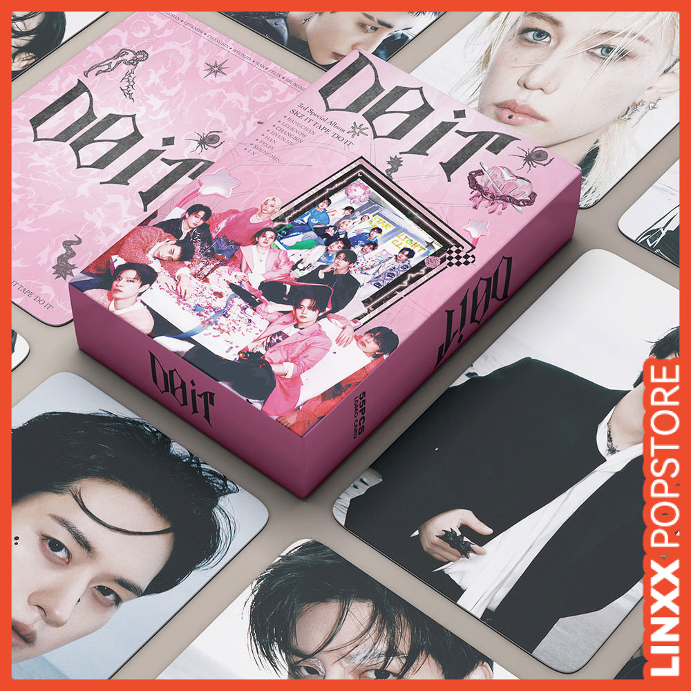 LINXX 55 Chiếc Stray Kids DO IT Album Lomo Cards Kpop Boy Band Fan Sưu Tập Photocard Bộ Quà Tặng Hàng Hóa Cho Ngày Lễ Người Hâm Mộ Sinh Nhật Bộ Sưu Tập Văn Hóa