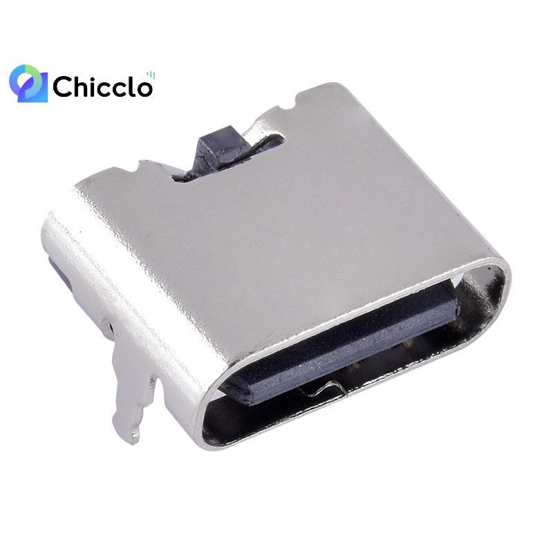 [chiccloset0] 10 Cái 2 Pin Micro USB Loại C Kết Nối Soet USB 3.1 Type-C Nữ Power Ja Do Cho Cổng Sạc Điện Thoại Di Động Đẹp