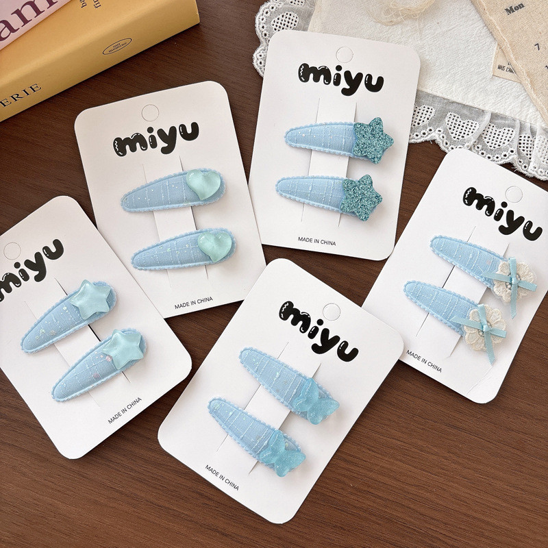 Ngọt Biển Muối Xanh Kẹp Tóc Bé Gái Nổ Kẹp