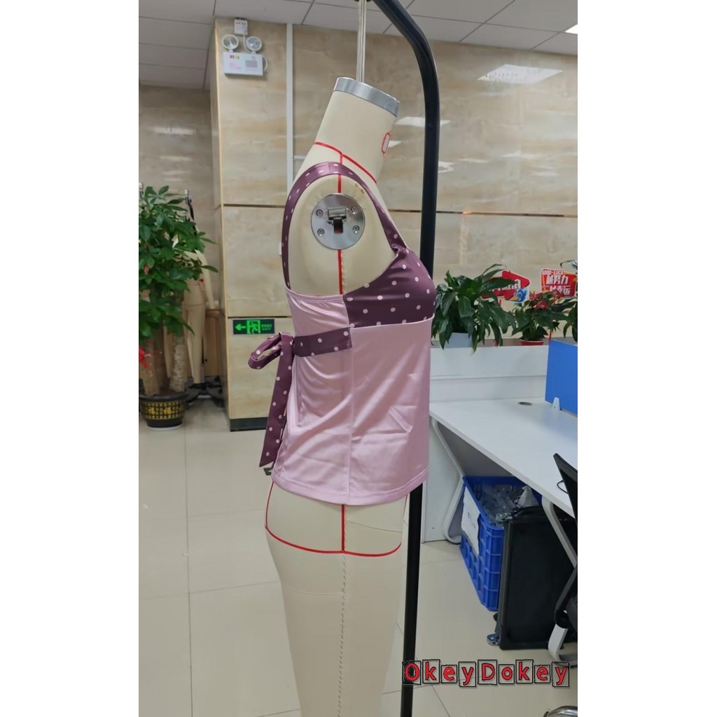 [OKDK] Camisole satin chấm bi buộc lưng nhẹ nhàng