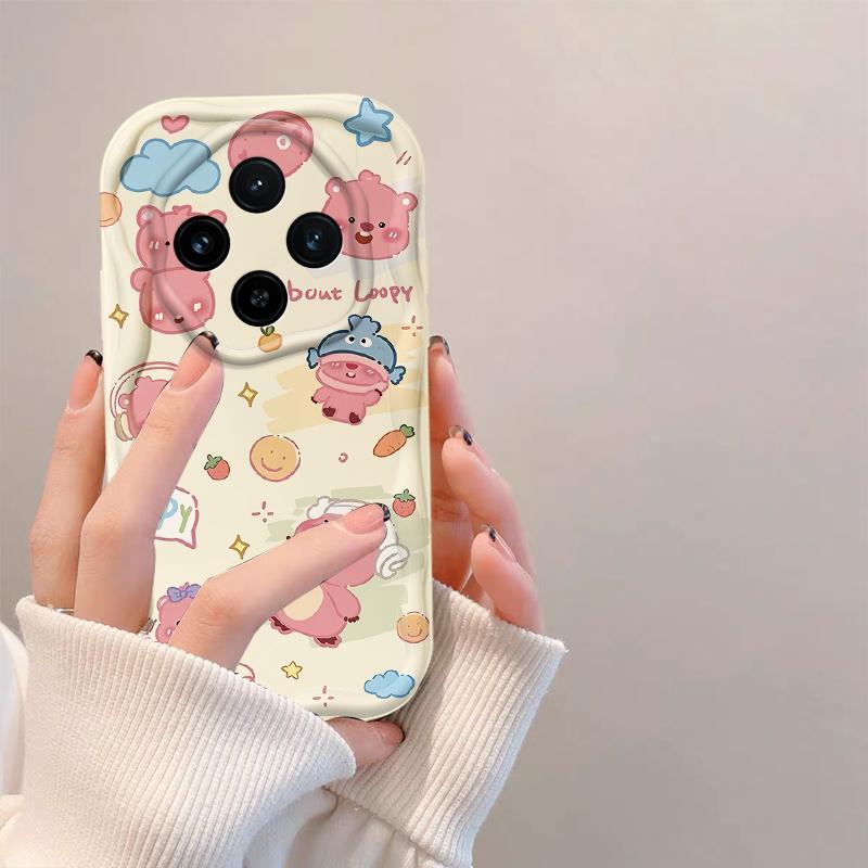 Thích hợp cho Redmi 14C 3D Wave Soft TPU Phim hoạt hình dễ thương Loopy Vỏ điện thoại chống sốc