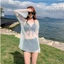 Bộ đồ bơi LACYESUK, Bộ Bikini xù lông chui đầu trong suốt Slim Fit, Bộ đồ đi biển có dây buộc hợp thời trang Bộ đồ tắm chống nắng cho nữ