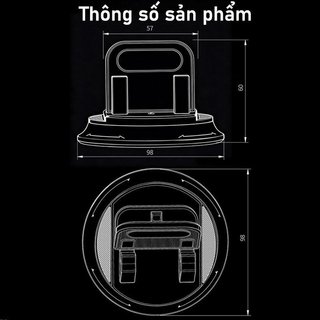 Giá Đỡ Điện Thoại Ô Tô Bảng Điều Khiển Gắn Khóa Tự Động Một Tay Mini View An Toàn Silicone Có Thể Tái Sử Dụng Đen