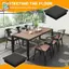 Mũ nhựa vuông 80mm x 80mm Ống chèn ống cuối cắm 2 miếng