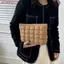 Túi trang điểm xếp li AFTEROF, Túi lưu trữ Cotton, Túi đựng đồ vệ sinh mềm mại có dây kéo cổ điển dành cho nữ