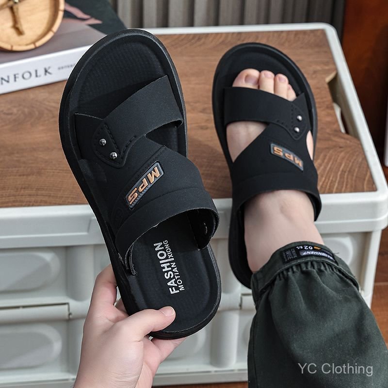 Giày Sandal Rỗng Chữ Màu Trơn Đế Chống Thấm Nước Chống Trơn Trượt Giày Đi Biển Mùa Hè