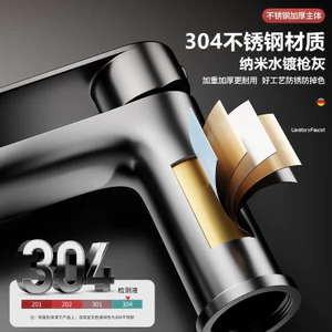 Vòi Inox Vòi Phòng Tắm Chậu Rửa Nóng Lạnh Chậu Rửa Nhà Vệ Sinh Chậu Rửa Hộ Gia Đình PPNR