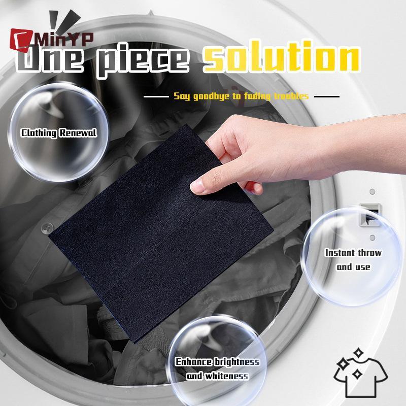 CMinYP 10 Viên Giặt Tăng Cường Quần Áo Màu Phục Hồi Tấm Quần Áo Quần Viên Giặt Ngăn Ngừa Phai Màu Vinh Quang