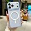 Ốp Điện Thoại Từ Tính Trong Suốt Đơn Giản Cho OPPO A6 A6i A5 A5M A5X A5i A3 Pro NFC A3i A3X A80 A60 A40 A40M 5G 4G Matte Bảo Vệ Ống Kính Vỏ Mềm Màu Trơn Dễ Thương
