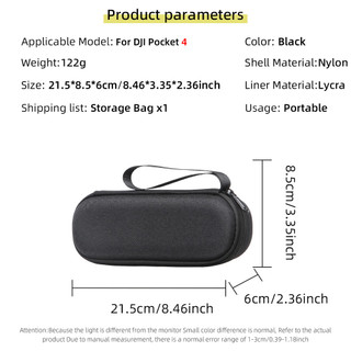 Dành Cho DJI Osmo Pocket 4 Máy Đơn Túi Bảo Quản Tiêu Chuẩn Di Động Một Mảnh Túi Xách vlog Cầm Tay 4 Thể Thao Camera Phụ Kiện