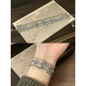 Vòng tay đá hạt tua rua thiết kế retro bí mật - Phụ kiện thời trang nữ