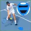 Bóng tennis Rebounder với dây Bóng có trọng lượng Đế tập luyện huấn luyện viên tự tennis di động dành cho người mới bắt đầu Thể thao kouvn