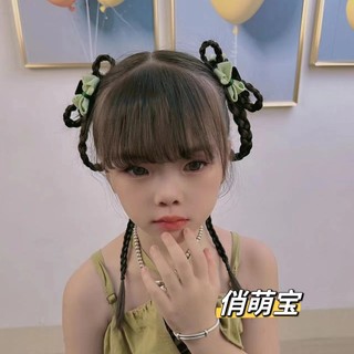 Qiaomengbao Dễ Thương Nơ Ngọt Ngào Hoa Nhỏ Lấy Kẹp Nữ Mùa Hè Bên Nổ Kẹp Công Chúa Mũ Đội Đầu Phao