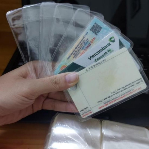 Bọc Thẻ Chống Trầy Xước Dùng Cho CCCD, ATM, CMND - Chất Liệu PVC Trong Suốt, Bảo Vệ Chip Điện Tử