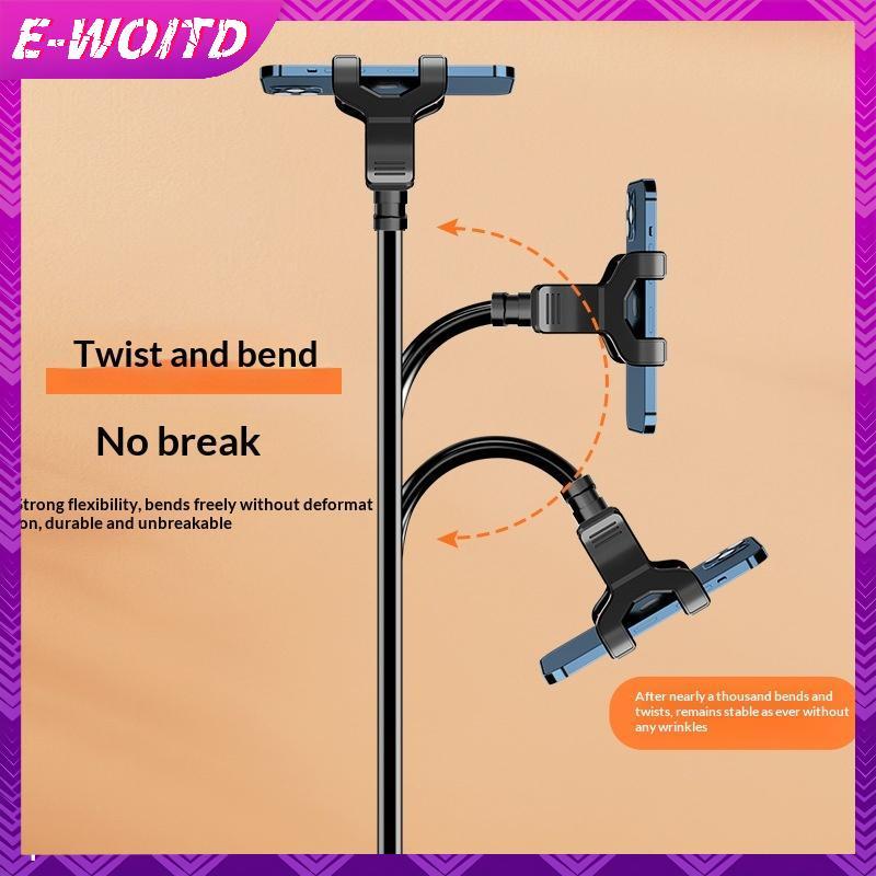 E-WOITD Lười Đầu Giường Để Bàn Kẹp Điện Thoại Braet Linh Hoạt Cánh Tay Dài Ngỗng Người Lười Braet Có Tay Cầm Áo Braet Trực Tiếp Trên Cao E-WOITD