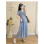 Váy bà bầu mùa hè Plus Size Váy dáng rộng thông thường