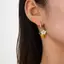 Bông tai vòng ong mật màu cam thời trang, phù hợp làm quà tặng
