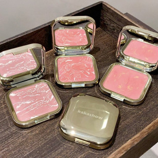 KAKASHOW Phấn má hồng Nướng mềm Sương mù Độ bóng cao Đường viền tự nhiên Mỹ phẩm má hồng