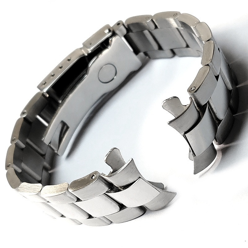 Dây đeo đồng hồ bằng thép không gỉ cong 20mm cho Rolex Daytona Submariner Nước ma thợ lặn Oyster Dây đeo đồng hồ dành cho nữ Vòng đeo tay hồ quang Liên kết cuối