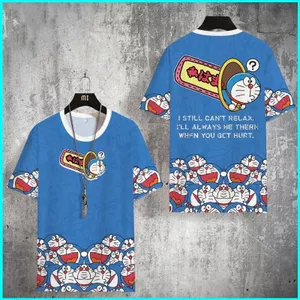Áo thun unisex cosplay hình Jingle Cat Doremon, phù hợp mọi lứa tuổi, nhiều kích cỡ