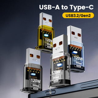 Elough 120W Loại C Sang USB 3.2 Bộ Chuyển Đổi USB Nữ Sang Loại C Nam Sạc Nhanh