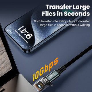 Elough 120W Loại C Sang USB 3.2 Bộ Chuyển Đổi USB Nữ Sang Loại C Nam Sạc Nhanh