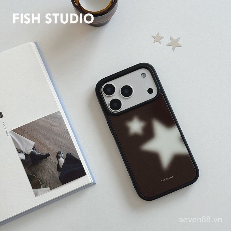 Ốp Điện Thoại Thích Hợp Cho iPhone 7 8 X XS XR XSMAX 11 12 13 14 15 16 17 Pro max Plus Air Fuzzy White Star Vỏ Bảo Vệ Chống Sốc Bao Gồm Tất Cả AIZ4