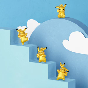 Mờ May Mắn Pikachu Vòng Cổ Hợp Thời Trang Nam Nữ Búp Bê Dễ Thương Pokémon Cát Vàng Xương Đòn Dây Xích