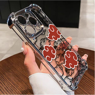 Ốp Lưng Cho Xiaomi Redmi 15 15C Note 14 Pro Plus 5G 10 11 12 13 Pro 10S 11S 4G 14C 12C 10C 13 12 Ốp Lưng Anime Naruto Akatsuki Cloud Thời Trang Silicon Chống Sốc Mềm Trong Suốt