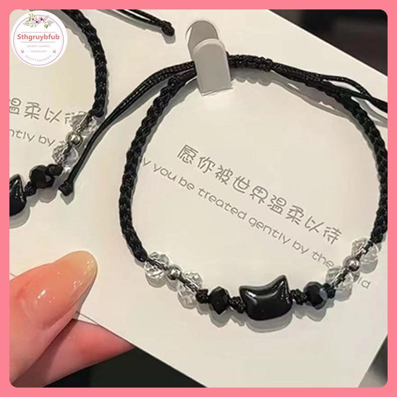 STHB 2 Chiếc Mặt Dây Chuyền Dễ Thương Tay Dệt Vòng Tay Thời Trang Đa Năng Nữ Kỳ Nghỉ Hàng Ngày Đeo Trang Sức Quà Tặng VN
