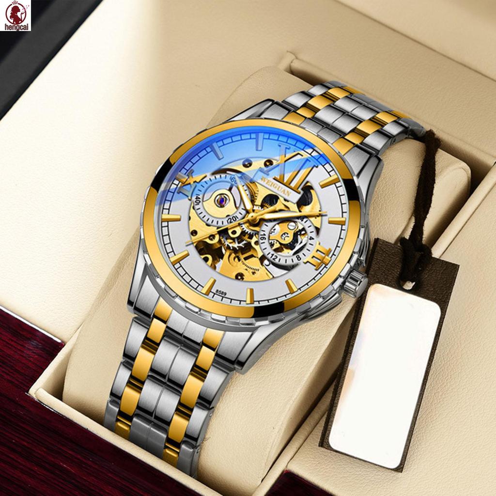 2021 Mới Đồng Hồ Cơ Tự Động Rỗng Đồng Hồ Nam Chống Thấm Nước Dạ Quang Xu Hướng Thời Trang Kinh Doanh Một Dropshipping