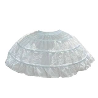NICOLOO Petticoat, Váy lót trắng 45cm Crinoline, Cosplay JK Gothic Ball Gown Petticoats