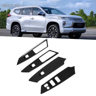 VBESTLIFE Cửa Tay Bảng Viền Cửa Sổ Công Tắc Nắp 4 Thay Thế Cho Mitsubishi Pajero/Montero/Shogun Sport 19‑21 Xe Ô Tô